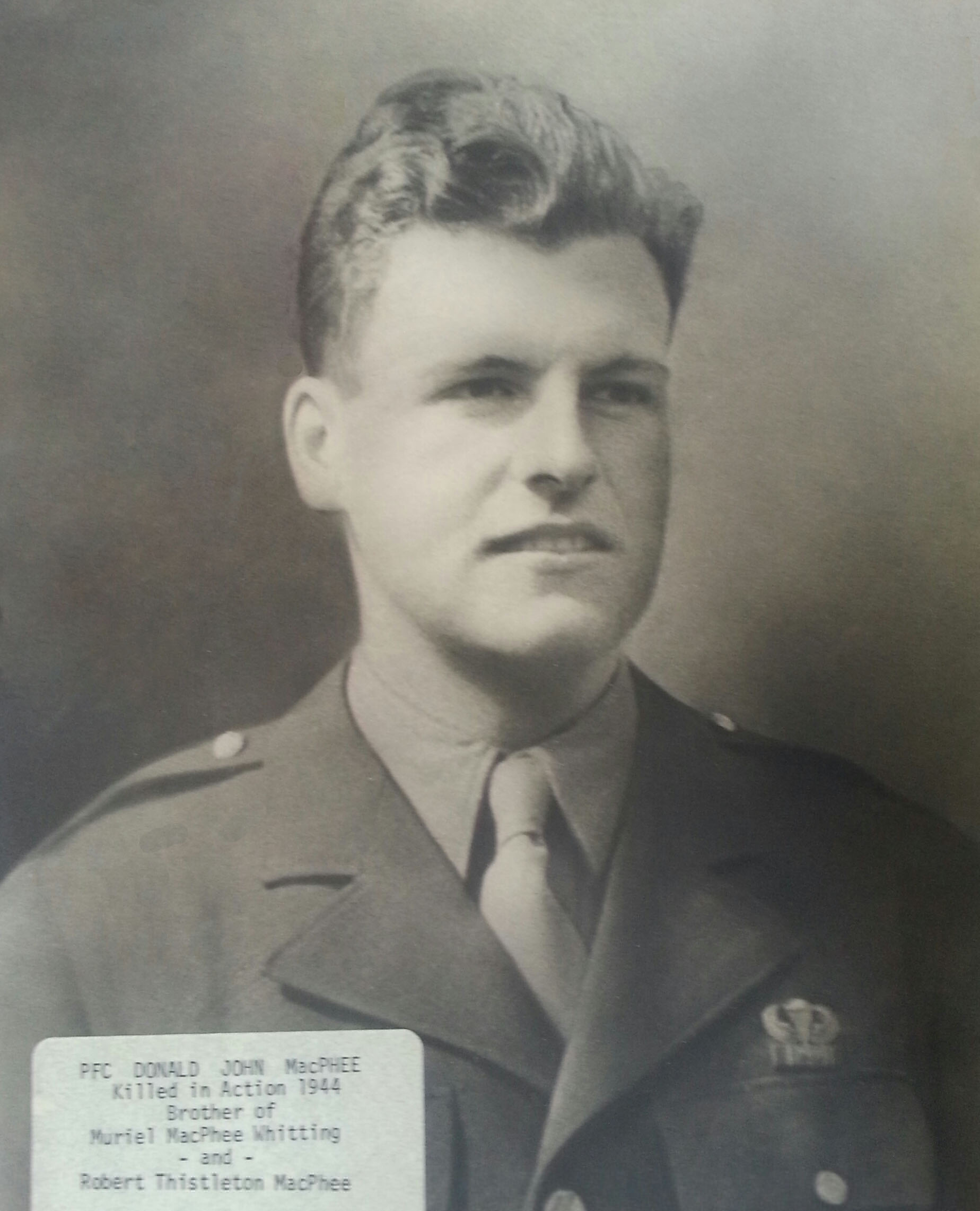 Pfc. Donald J. MacPhee - D Co.